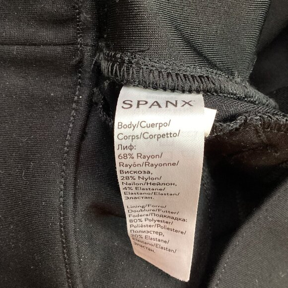 Spanx Womens S/P Black Ankle-Length Leggings - Picture 10 of 12